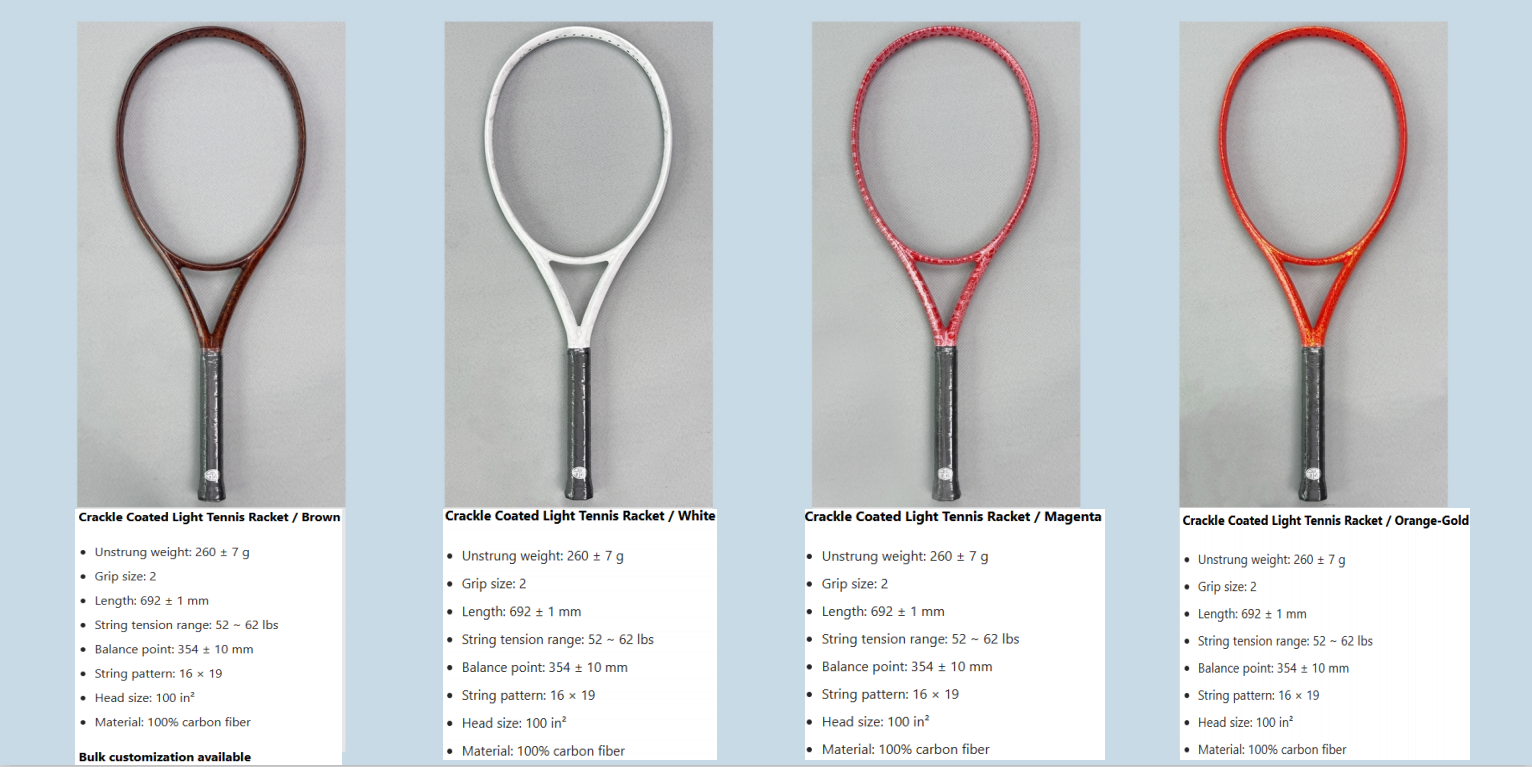 Wholesale Tennis Rackets, Bulk Order & Custom Logo Available - 图片 3